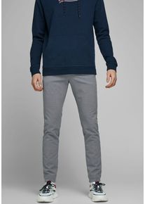 Jack & Jones JACK & JONES Herren Chinohose "MARCO CONNOR", grau, modisch, Gr. 31, Obermaterial: 68% Polyester, 29% Viskose, 3% Elasthan, Hosen