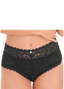 s.Oliver Damen Stringpanty "Danielle", Gr. 32, schwarz, Spitze, Obermaterial: 90% Polyamid, 10% Elasthan, Unterhosen, aus dezent transparenter Spitze