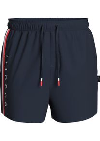 Bugatti Herren Badeshorts, schwarz, klassisch, Gr. XL, unifarben mit Farbeinsatz, bedruckt, Obermaterial: 100% Polyester, Badehosen, mit