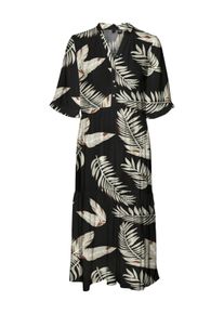 Véro Moda VERO MODA Damen Sommerkleid "VMEASY JOY 2/4 FRL CALF DRESS WVN GA"schwarz aop:fioni, modisch, Gr. XS, bedruckt, Web, Obermaterial: 100% Viskose,