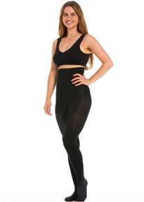 Damen Highwaist Strumpfhose "Hi-Waist Slim Tights", MAGIC BODYFASHION, Gr. M, schwarz, Obermaterial: 88% Polyamid, 12% Elasthan, unifarben,