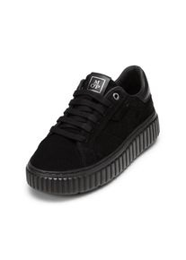 Marc O'Polo MARC O'POLO Damen Sneaker "aus Veloursleder", Gr. 38, schwarz, Obermaterial: 100% Leder (Rind), unifarben, Schuhe