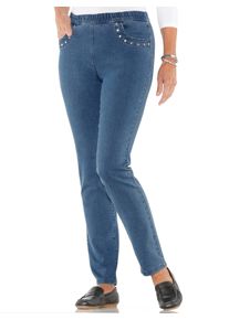 Classic Basics Damen Bequeme Jeans, blau, Gr. 42, unifarben, 81% Baumwolle, 17% Polyester, 2% Elasthan, Jeans