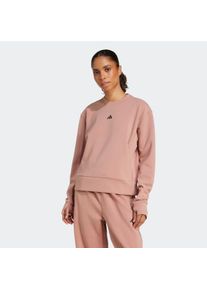 Damen Sweatshirt "D4T KNIT CREW", rosa, sportlich, Gr. M, adidas Performance, Obermaterial: 73% Polyester, 19% Baumwolle, 8% Elasthan, Sweatshirts