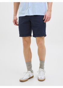 Jack & Jones JACK & JONES Herren Chinoshorts "JPSTFURY JJSHORTS ANA SN", blau, modisch, Gr. XXL, unifarben, Web, Obermaterial: 98% Baumwolle, 2% Elasthan, Hosen,