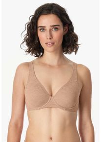Schiesser Damen Bügel-BH ""Air"", Gr. 95, beige, Microtouch, Obermaterial: 85% Polyamid, 15% Elasthan, unifarben, casual, BHs, mit Spacer-Lining