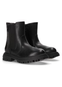 Kinder Chelseaboots, Calvin Klein Jeans, Gr. 29, schwarz, Lederimitat, modisch, Schuhe, Winterstiefel, Schnürstiefel, Boots mit coolem Blockabsatz