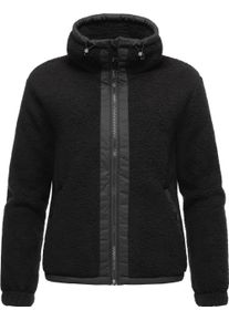 Ragwear Damen Sweatjacke "Nordicka", schwarz, modisch, Gr. XXXL, Fleece, Obermaterial: 100% Polyester, Innenfutter: 100% Polyester, Sweatjacken,