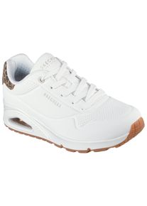 Skechers Damen Sneaker "UNO-JUNGLE NITE", Gr. 36, bunt, Lederimitat, animal-print, sportlich, Schuhe, Schnürschuh, Freizeitschuh mit Wedge-Absatz