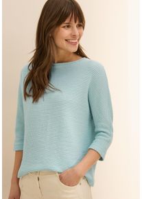 Cecil Damen Sweatercool salvia grün, casual, Gr. XXL, Ajourstrickmuster, Sweatware, Obermaterial: 49% Baumwolle, 49% Polyester, 2% Elasthan,