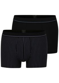 Bugatti Herren Panty "Paris", Gr. 5, schwarz, Single Jersey, Obermaterial: 95% Baumwolle, 5% Elasthan, gestreift, unifarben, Unterhosen, mit