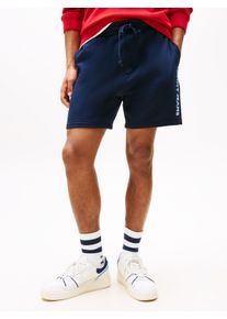 Tommy Jeans Herren Sweatshorts "TJM RLX NEW CLSSCS BEACH SHORT", blau, casual, Gr. M, unifarben, Sweatware, Obermaterial: 100% Baumwolle, Hosen, Mit