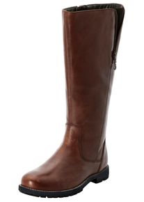 sheego Große Größen Weitschaftstiefel, braun, Größe 44 - Damen