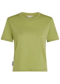 Icebreaker 150 Tech Lite Iii Crop Funktionsshirt Damen - oliv - Gr. XL - Merinowolle