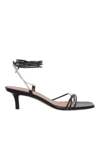 BOSS Sandaletten mit Absatz - Charlize San50 - Gr. 40 (EU) - in Schwarz - f&uuml;r Damen