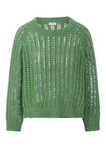Peter Hahn Riani - Rundhals-Pullover, grün, Gr. 38 / S - Baumwolle
