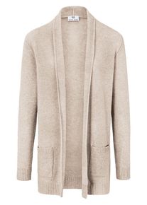 Peter Hahn - Cardigan aus 100% Schurwolle, beige, Gr. 36 / S - Schurwolle