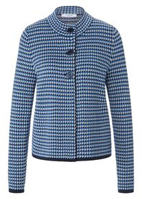 mayfair by Peter Hahn - Strickjacke, blau, Gr. 36 / S - Baumwolle