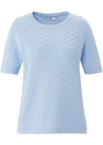 Peter Hahn - Rundhals-Pullover aus 100% SUPIMA®-Baumwolle, blau, Gr. 38 / S - Baumwolle
