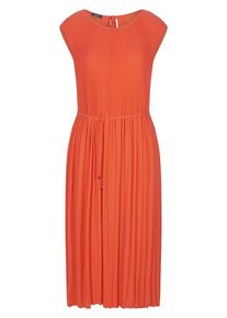 Peter Hahn Basler - Plissee-Kleid, orange, Gr. 38 / S