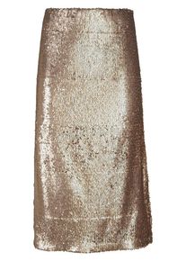 Fadenmeister Berlin - Pailletten-Rock, beige, Gr. 40 / M