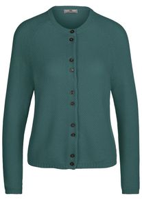 Peter Hahn - Strickjacke aus 100% SUPIMA®-Baumwolle, türkis, Gr. 36 / S - Baumwolle