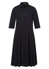 Emilia Lay - Kleid mit 1/2-Arm, schwarz, Gr. 42 / M - Baumwolle