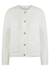 Peter Hahn - Strickjacke, weiss, Gr. 36 / S - Baumwolle