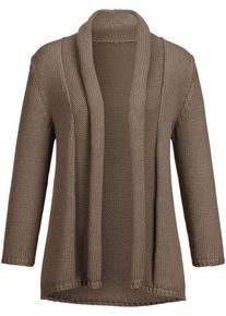 Peter Hahn - Cardigan mit 3/4-Arm, beige, Gr. 36 / S - Baumwolle