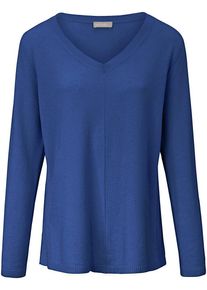 include - V-Pullover aus 100% Premium-Kaschmir, blau, Gr. 36 / S - Kaschmir