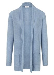 Peter Hahn - Cardigan aus 100% Schurwolle, blau, Gr. 36 / S - Schurwolle