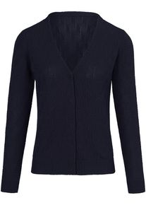 Peter Hahn - Strickjacke aus 100% SUPIMA®-Baumwolle, blau, Gr. 36 / S - Baumwolle