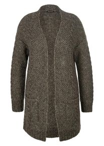 Inkadoro - Long-Strickjacke, braun, Gr. 40 / M - Alpaka