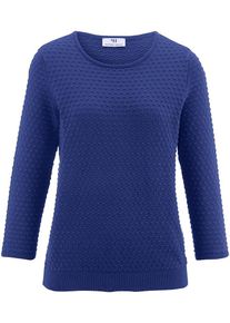 Peter Hahn - Rundhals-Pullover aus 100% SUPIMA®-Baumwolle, blau, Gr. 38 / S - Baumwolle