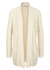 Peter Hahn - Strickjacke, weiss, Gr. 36 / S - Baumwolle