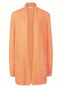Peter Hahn - Cardigan aus 100% Schurwolle, orange, Gr. 36 / S - Schurwolle