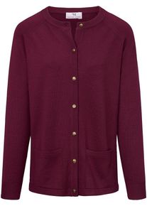 Peter Hahn - Strickjacke aus 100%Schurwolle Pure Tasmanian Wool, pink, Gr. 36 / S - Schurwolle