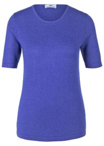 Peter Hahn - Rundhals-Pullover aus Seide mit Kaschmir, lila, Gr. 36 / S - Seide