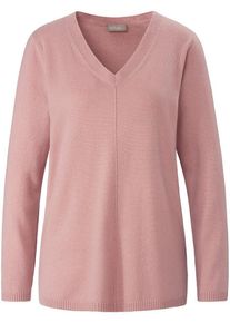 include - V-Pullover aus 100% Premium-Kaschmir, rosé, Gr. 36 / S - Kaschmir