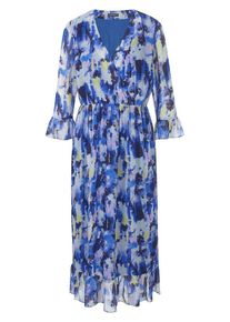 MYBC - Kleid mit 3/4-Arm, blau, Gr. 36 / S