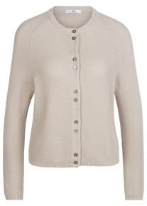 Peter Hahn - Strickjacke aus 100% SUPIMA®-Baumwolle, grau, Gr. 36 / S - Baumwolle