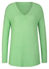 Anna Aura - V-Pullover, grün, Gr. 40 / M - Baumwolle