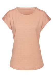 Vivance Kurzarmshirt 'mit dekorativem Häkeleinsatz' mehrfarbig Gr. 32/34 für Damen. Mit Rundhals. Bequem. Nachhaltig.