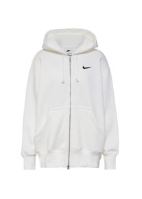 Nike Phoenix Kapuzenjacke Damen - weiß - Gr. M - Baumwolle/Polyester