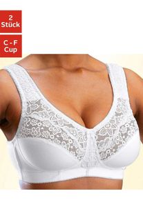 Petite Fleur sheego Gro&szlig;e Gr&ouml;&szlig;en Entlastungs-BH, schwarz+wei&szlig;, Gr&ouml;&szlig;e 75D - Damen