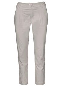 sheego Große Größen Chinohose mit Bundfalten, beige, Größe 29 - Damen