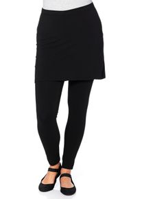 sheego Große Größen Leggings mit angesetztem Minirock, schwarz, Größe 44 - Damen