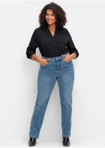 sheego Große Größen Gerade Jeans mit Bodyforming-Effekt, blue denim, Größe 21 - Damen