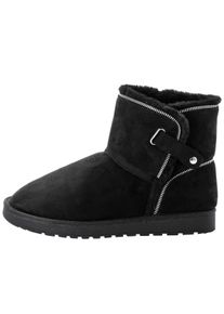 sheego Große Größen Stiefelette mit Warmfutter, schwarz, Größe 41 - Damen