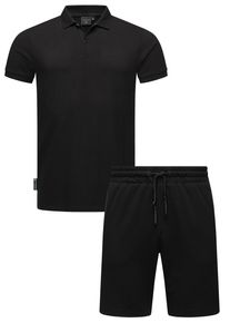 Ragwear Herren Poloshirt "Set Porpi", schwarz, sportlich, Gr. XXXL, Material: 50% Baumwolle, 50% Polyester, Shirts, Modisches Herren Set aus Hemd und